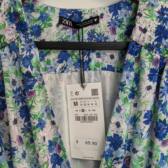 Floral midi dress from Zara, New! - Picture 6 of 9